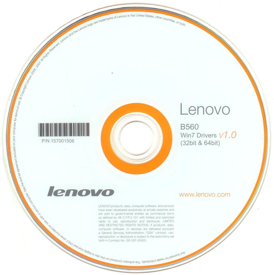 Драйвера для ноутбука Lenovo B560 v1.0 (for Windows Vista,Windows 7 x86+x64) [2010, ENG]  Страницы:  1